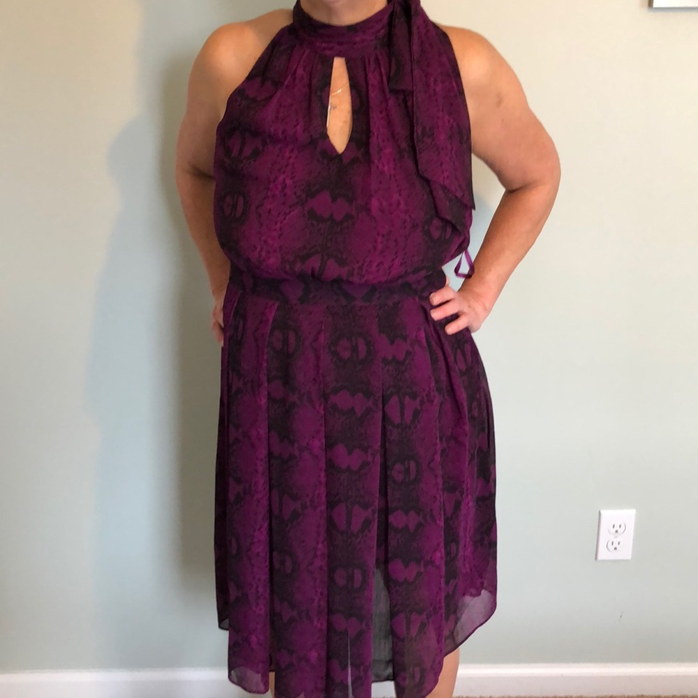 🛑sold locally 🛑WHBM purple snake print dress